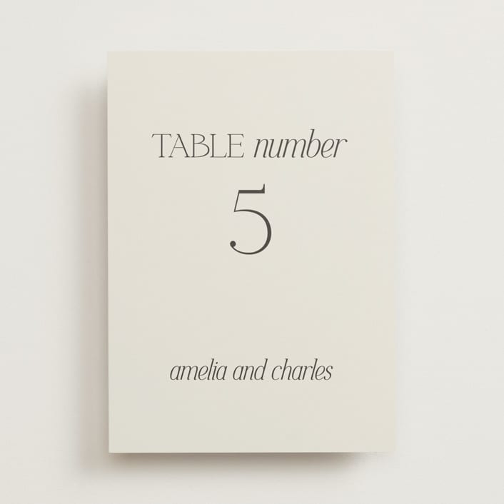 "Modernique" - Table Numbers in Stone by Ashlee Townsend - Front