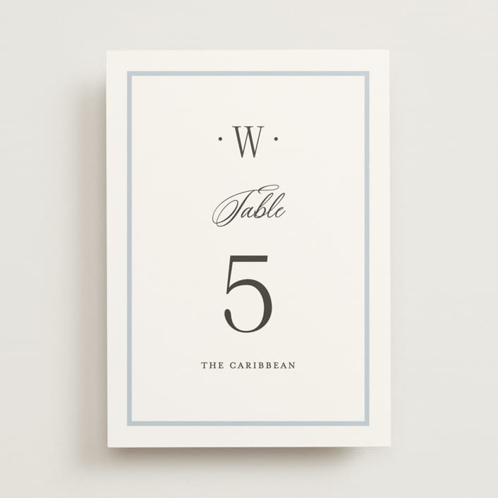 "Dotted Classic" - Table Numbers in Hydrangea by Carolyn MacLaren - Front