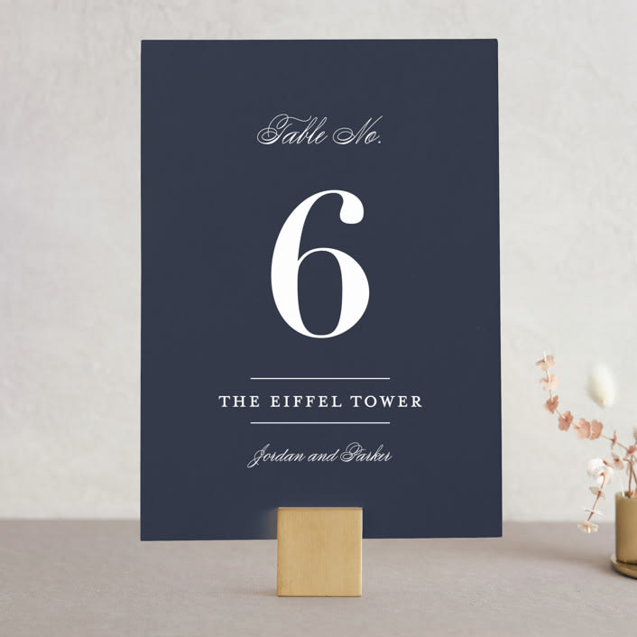 "Flawless" - Table Numbers in Midnight by Kimberly FitzSimons - Front