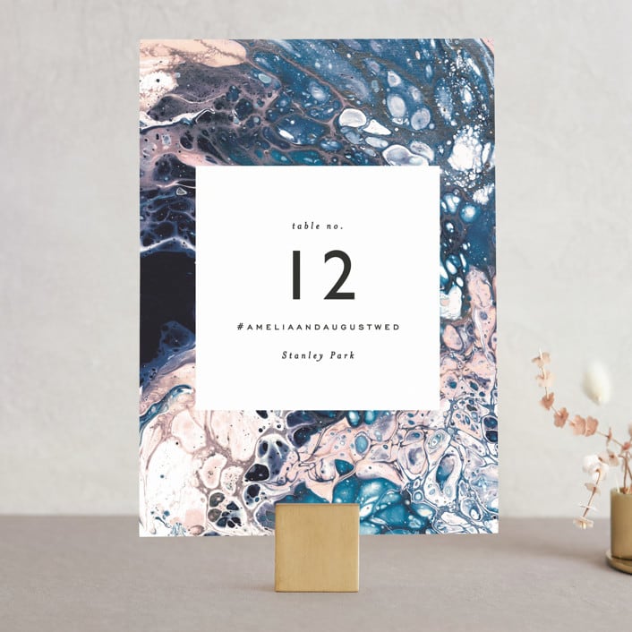 "swirl" - Table Numbers in Celestial by Alethea and Ruth - Front