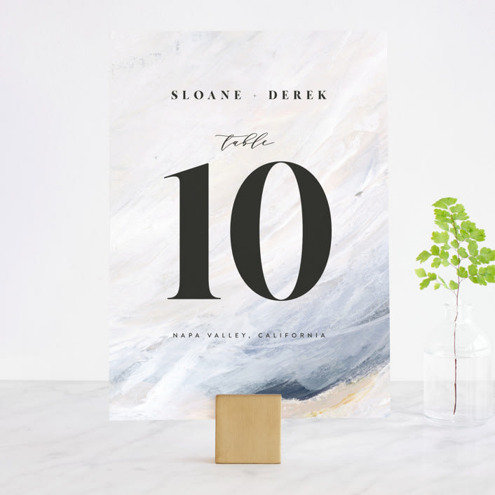 "wishful" - Table Numbers in Tide by Kate Ahn - Front