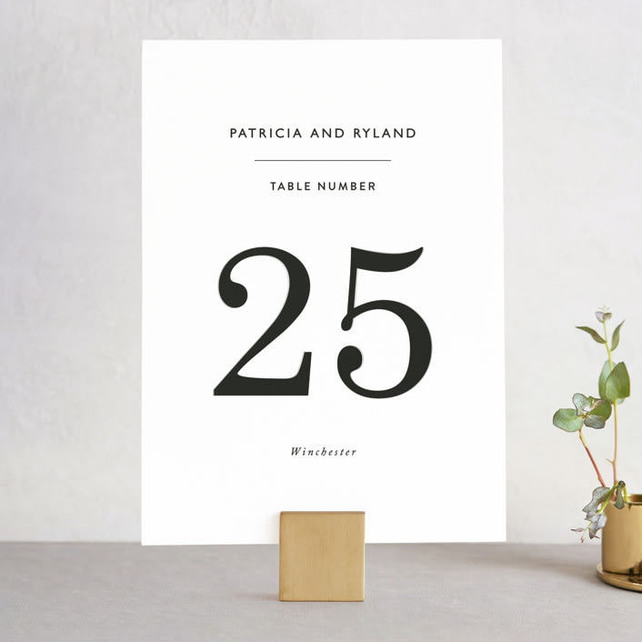 "Ordered Grace" - Table Numbers in Snow by That Girl Press - Front