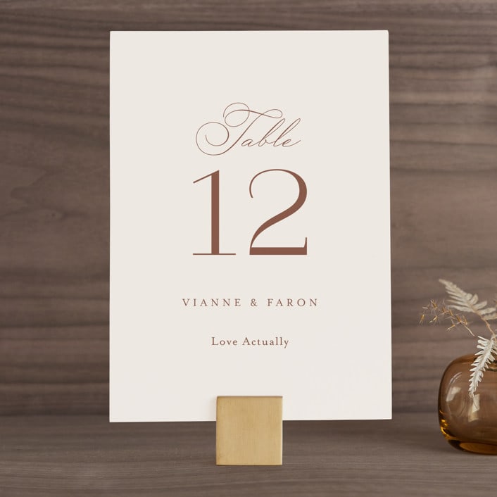 "Delicate Names" - Table Numbers in Buttercream by Jessica Williams - Front
