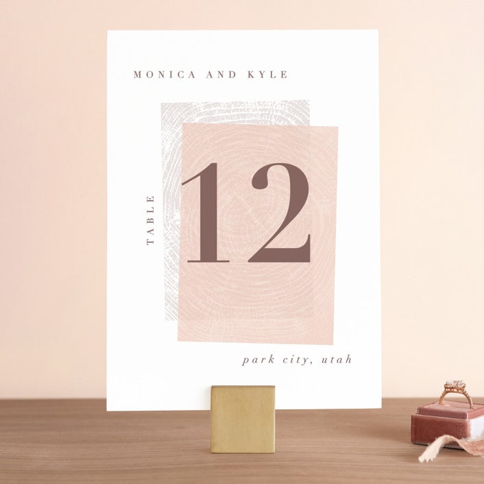 "engrained" - Table Numbers in Blossom by Robin Ott - Front