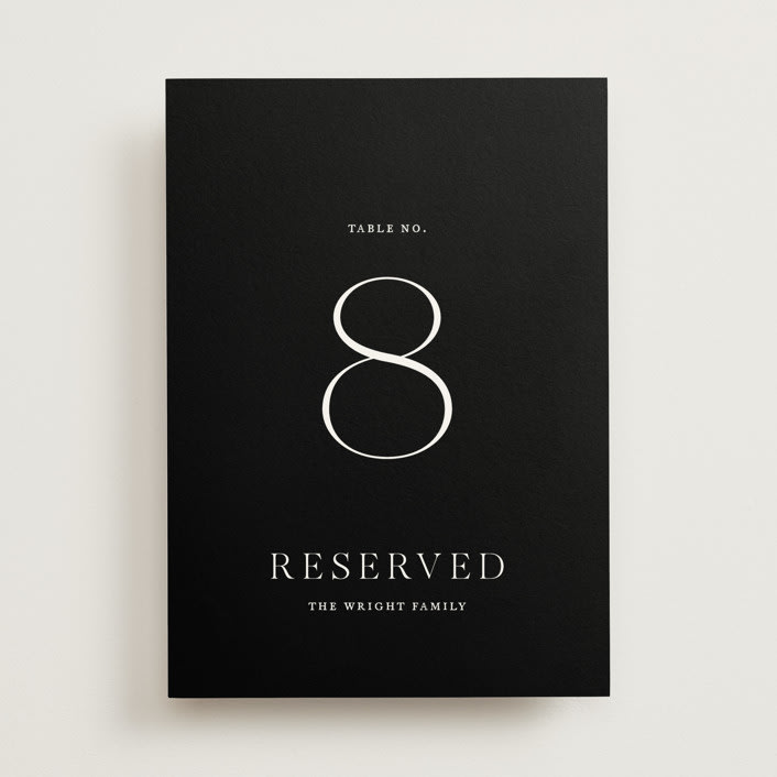 "Storybook" - Table Numbers in Ink by Jennifer Postorino - Front