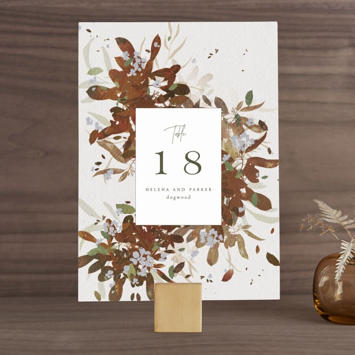 "Fall Flurry" - Table Numbers in Fall by Grace Kreinbrink - Front