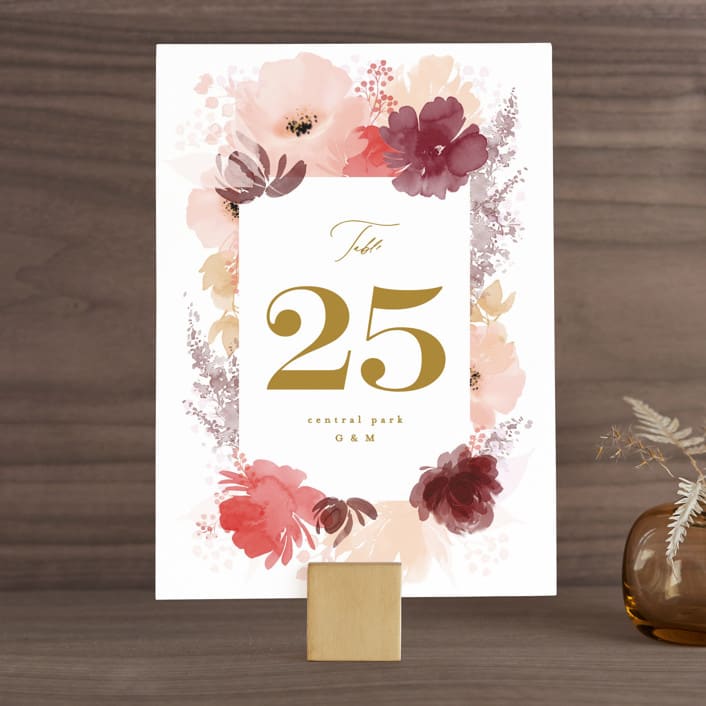 "autumn fest" - Table Numbers in Autumn by Phrosné Barwood - Front