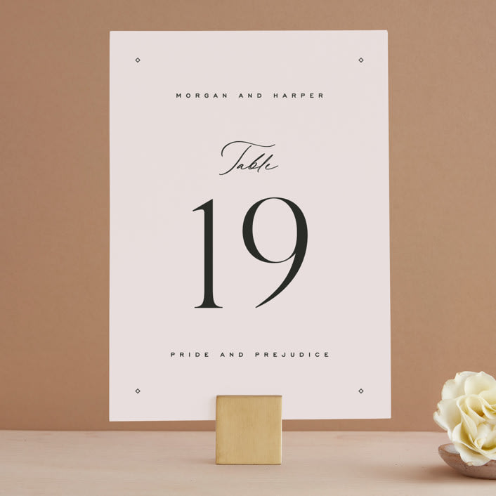 "Coco" - Table Numbers in Linen by Carly Reed Walker - Front