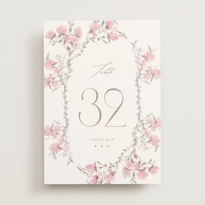 "butter blossoms" - Table Numbers in Posie by Phrosné Barwood - Front