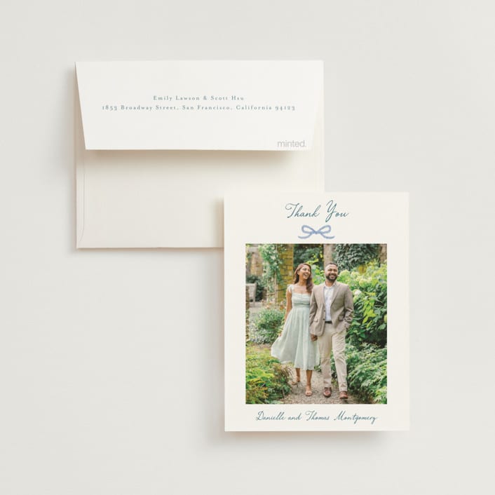 "Vineyard Love" - Wedding Thank You Cards in Summer by Petra Kern - Front