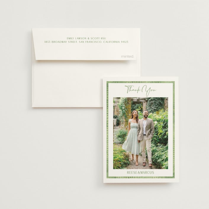 "Tropical Dreams" - Wedding Thank You Cards in Jungle by Petra Kern - Front