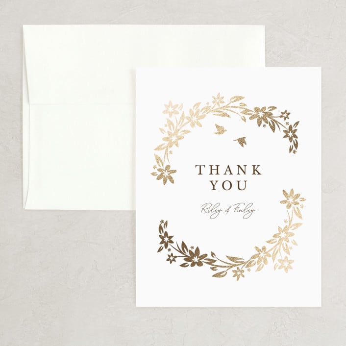 "In the country" - Wedding Thank You Cards in Forest by Paper Sun Studio - Front