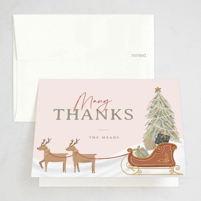 "My Favorite Things" - Party Thank You Cards in Gumdrop by Joanna Griffin - Front