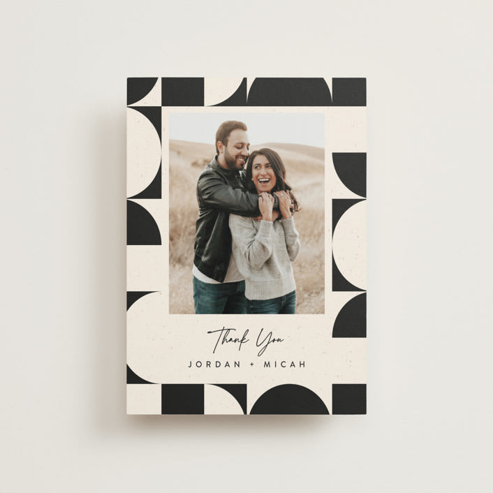 "Kenai" - Wedding Thank You Postcards in Shadow by Carly Reed Walker - Front