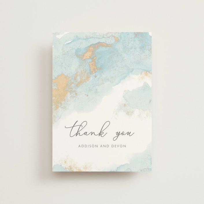 "My tenderness" - Wedding Thank You Postcards in Topaz by Helen Halik - Front