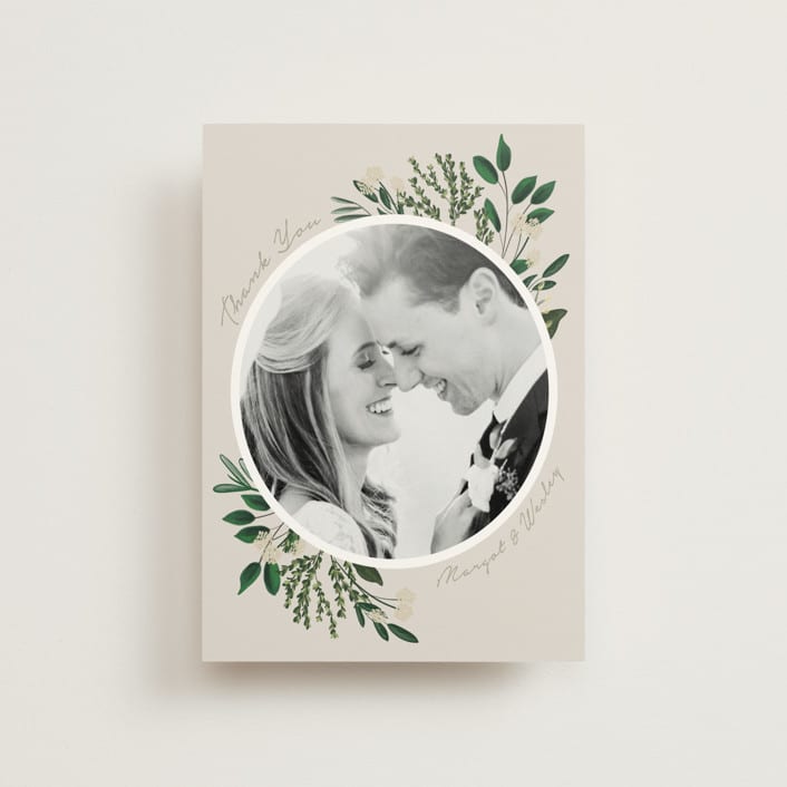 "Watermark" - Wedding Thank You Postcards in Cypress by Kaydi Bishop - Front