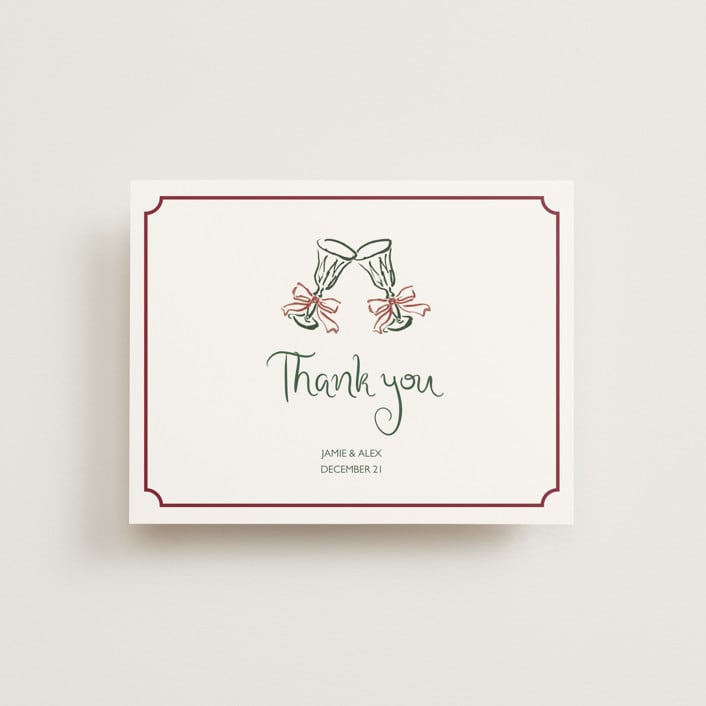 "Holidays ink doodles" - Wedding Thank You Postcards in Enchanted Holiday by Cass Loh - Front