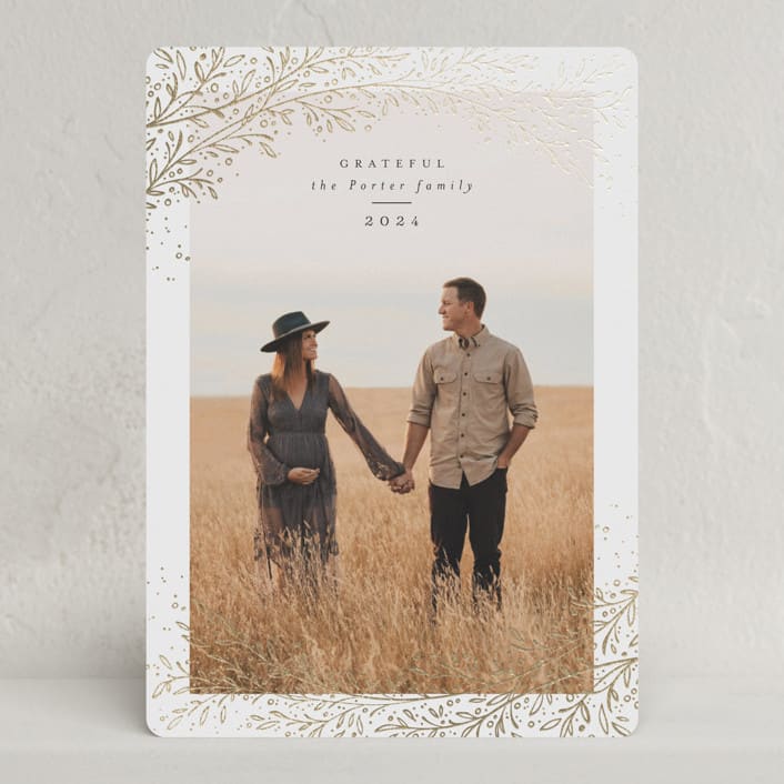 "autumn branches" - Thanksgiving Cards in Pearl by Anastasia Makarova - Front