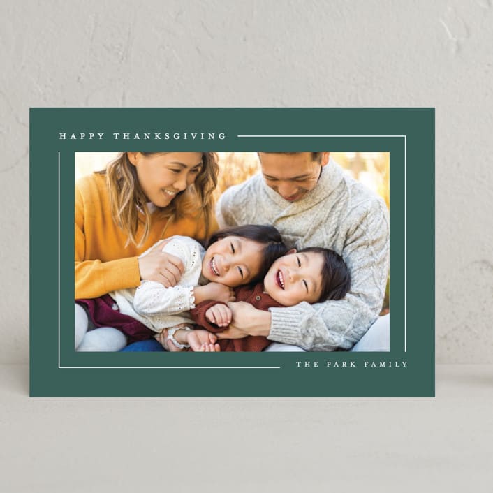 "Simply Serene" - Thanksgiving Cards in Pine by Lauren Chism - Front