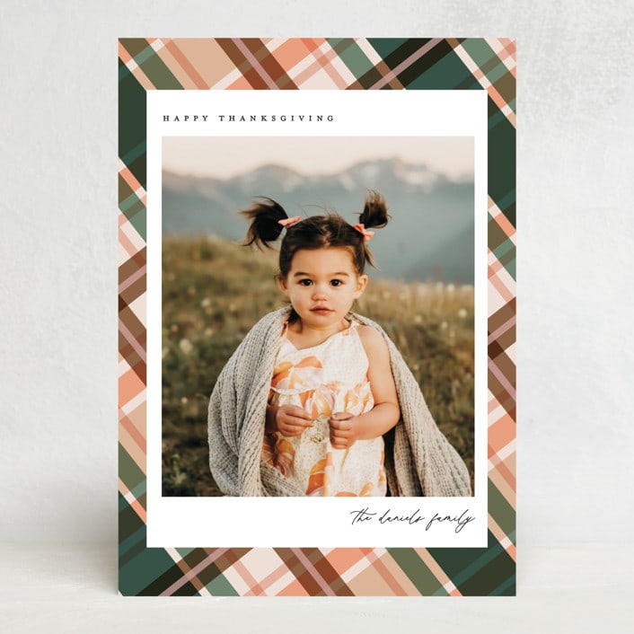 "Crisscrossed" - Thanksgiving Cards in Gourd by Pixel and Hank - Front