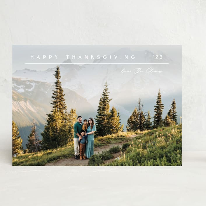 "Off the Grid" - Thanksgiving Cards in Snowcap by Carolyn MacLaren - Front