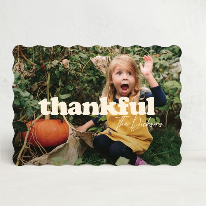 "Big Thanks" - Thanksgiving Cards in Whipped Cream by Inkblot Design - Front
