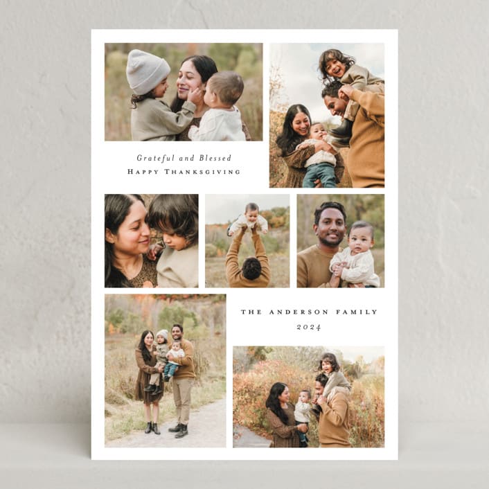 "Yearly Seven" - Thanksgiving Cards in Winter by Emily Betts - Front
