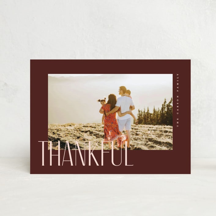 "depth" - Thanksgiving Cards in Pecan by Pixel and Hank - Front