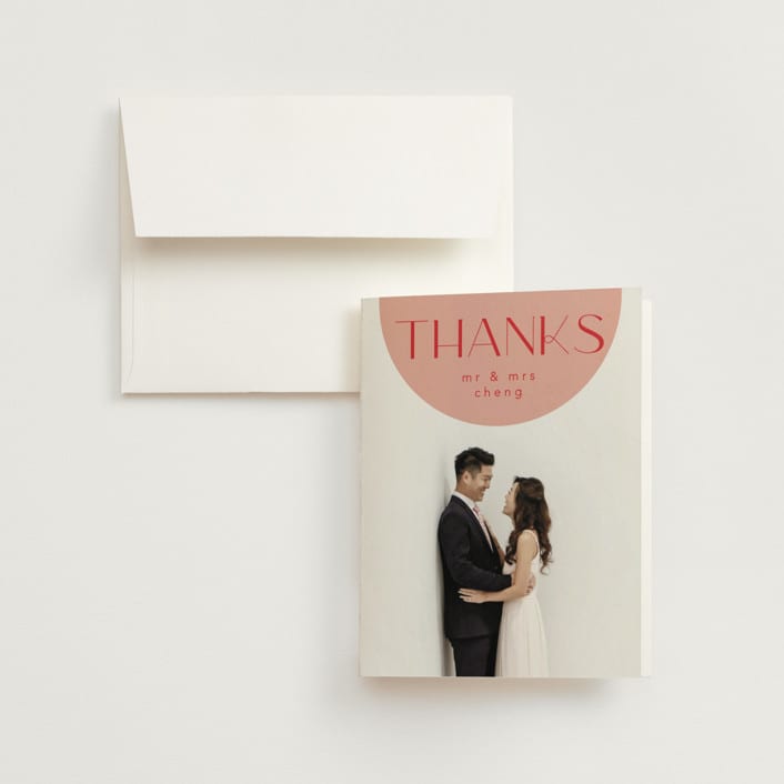 "Unity" - Wedding Thank You Cards in Blossom by Hudson meet Rose - Front
