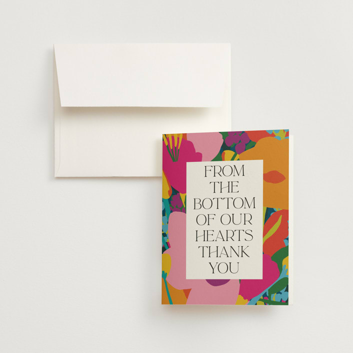 "To the max" - Wedding Thank You Cards in Garden by Inkblot Design - Front