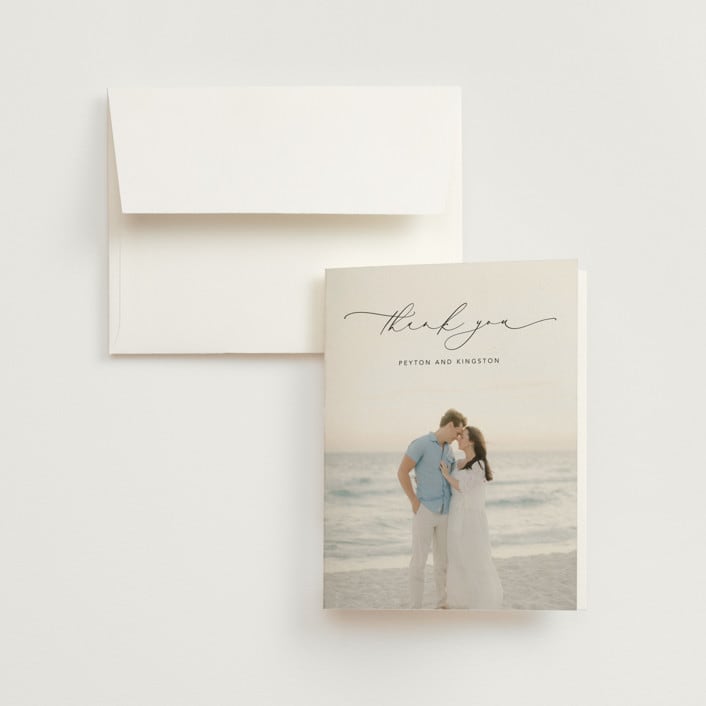 "Join Together" - Wedding Thank You Cards in Inked by Design Lotus - Front