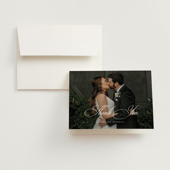 "scamorza" - Wedding Thank You Cards in Pearl by chocomocacino - Front