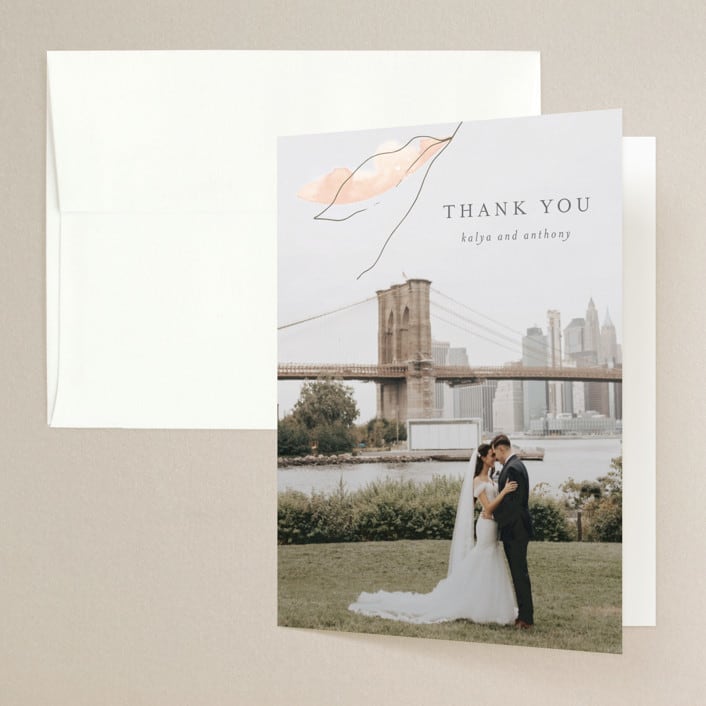 "Autumn Euphoria" - Wedding Thank You Cards in Autumn Kiss by Design Lotus - Front
