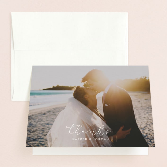 "tiny dots" - Wedding Thank You Cards in Sapphire by Erin Deegan - Front