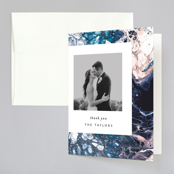 "swirl" - Wedding Thank You Cards in Celestial by Alethea and Ruth - Front