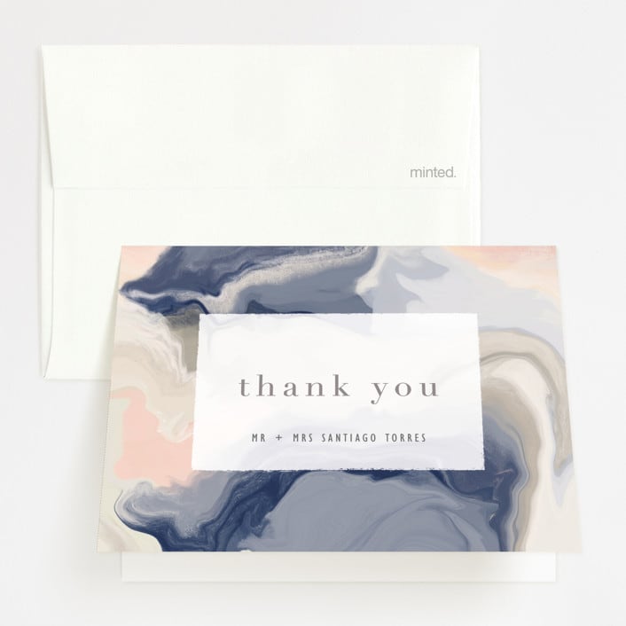 "marble majesty" - Wedding Thank You Cards in Mountain Range by Hooray Creative - Front