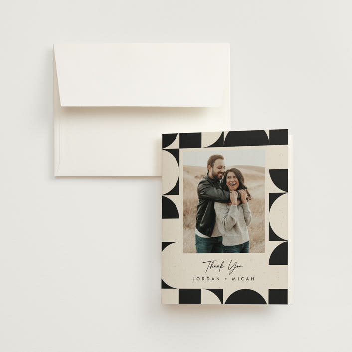 "Kenai" - Wedding Thank You Cards in Shadow by Carly Reed Walker - Front