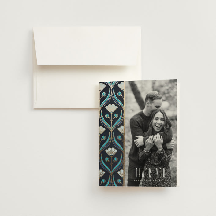 "Deco pattern" - Wedding Thank You Cards in Cote d'azur by Ana de Sousa - Front