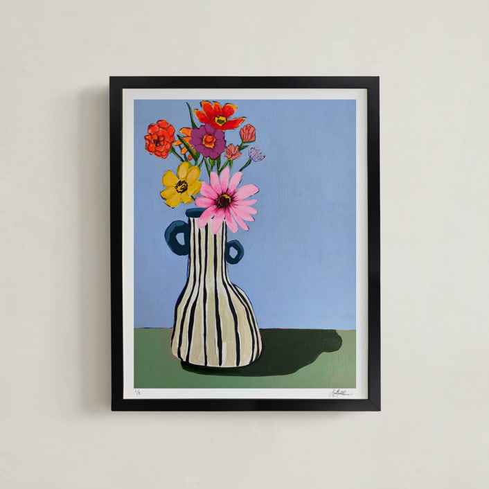 "Marigold (edition of 5)" - Rare Edition Art Print in Marigold by Nicole Simms - Framed