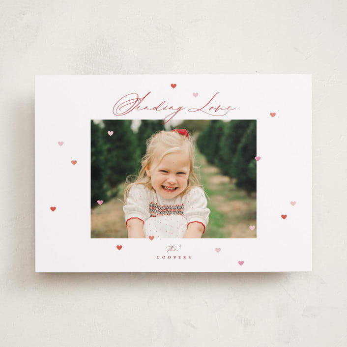 "Drops of Love" - Valentine's Day Cards in Scarlet by Leia Matt - Front