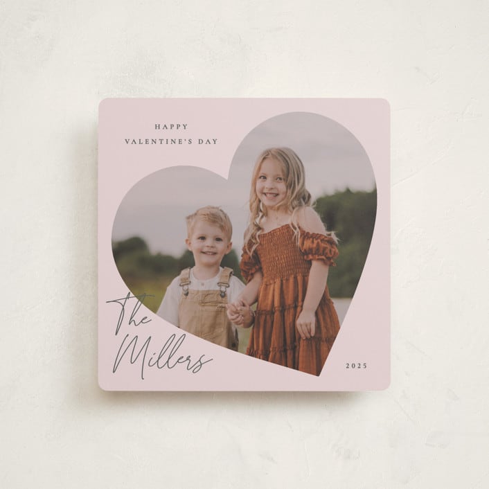 "lovely square" - Valentine's Day Cards in Blush by Sumak Studio - Front