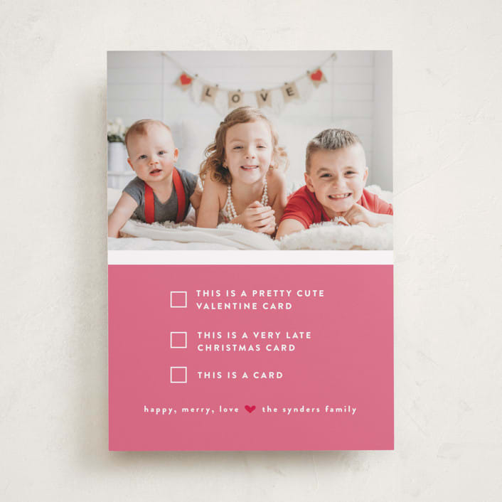 "Pick one" - Valentine's Day Cards in Flamingo by Susan Brown - Front