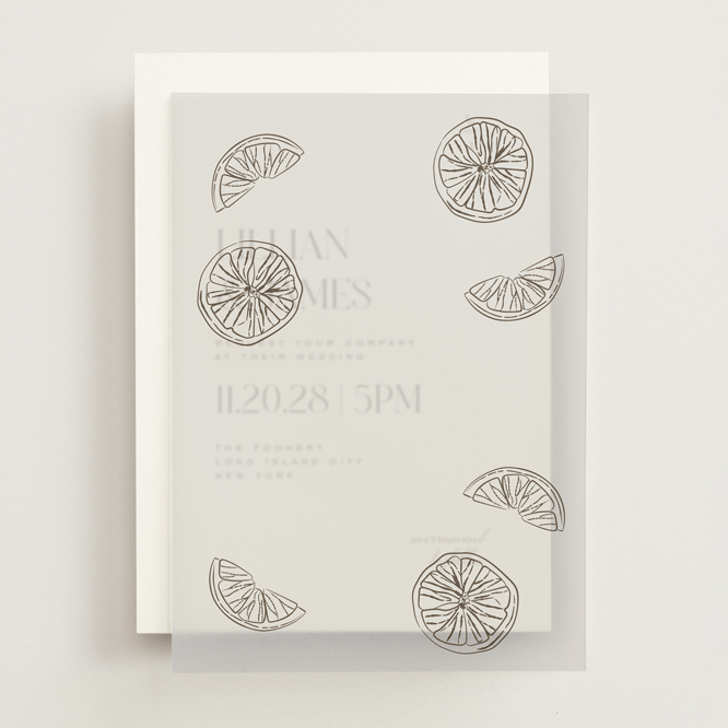 "Garnish" - Vellum Overlays in Olive by Megan Davis - Front