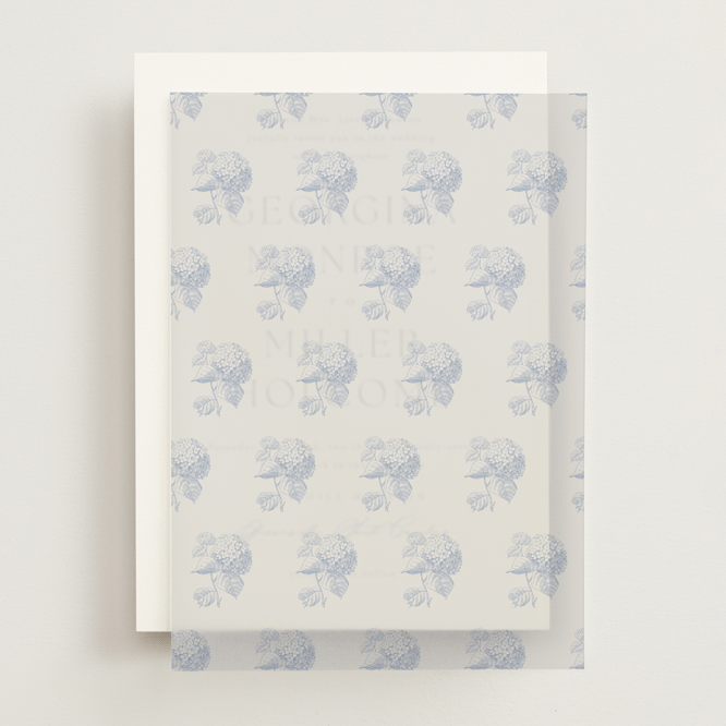 "Cheseapeake" - Vellum Overlays in Periwinkle by Megan Davis - Front