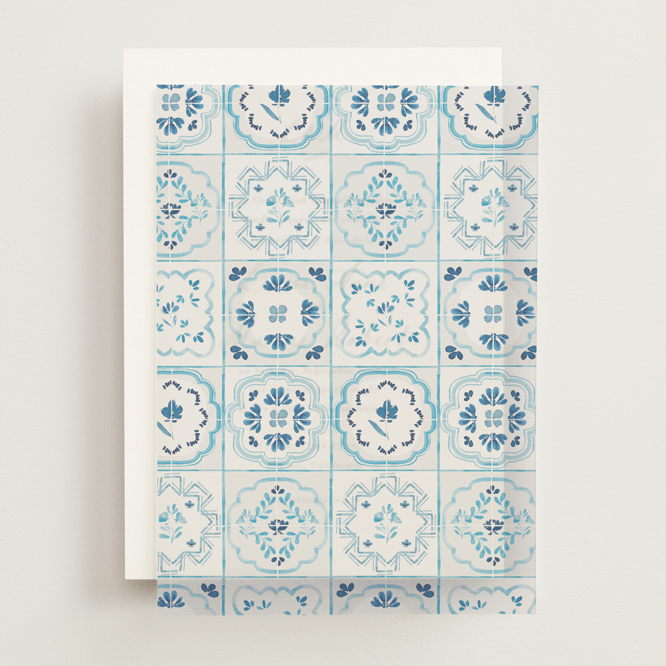 "Almafi" - Vellum Overlays in Cerulean by Itsy Belle Studio - Front