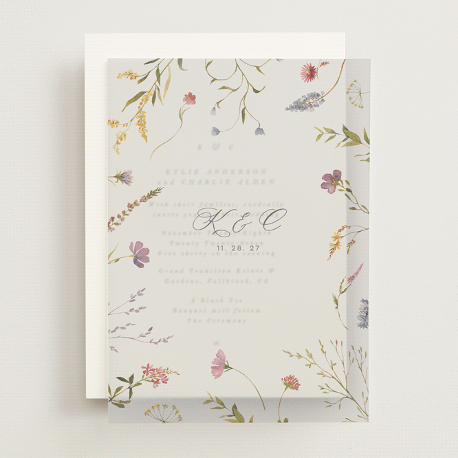 "Untied" - Vellum Overlays in Sherbert by Erin Hodges - Front