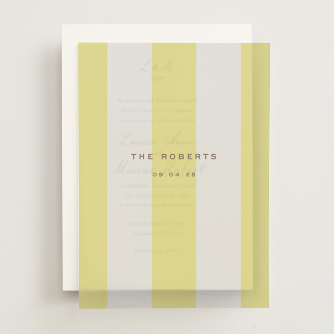 "Campania" - Vellum Overlays in Limone by Megan Davis - Front