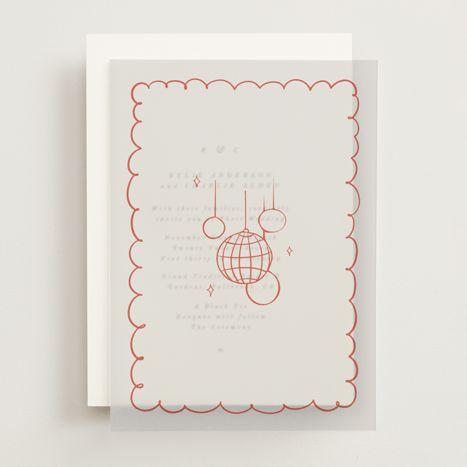 "Party On!" - Vellum Overlays in Sangria Spark by Zove Ahhh - Front