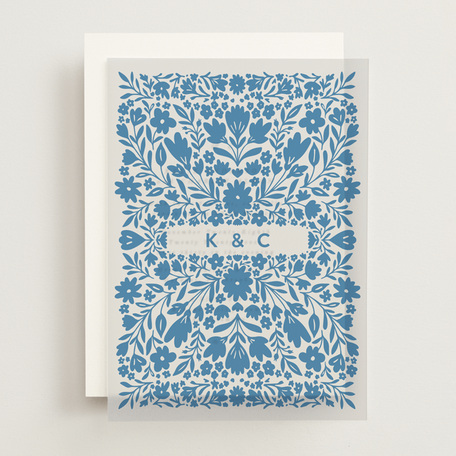 "floral stamp" - Vellum Overlays in Almalfi by Stephanie Hawkes - Front
