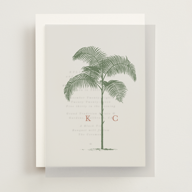 "Palm" - Vellum Overlays in Sage by Melinda Denison - Front